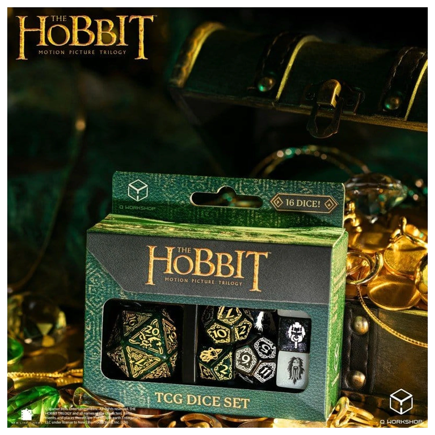 The Hobbit TCG Dice Set of 16 Verdant Grove – zestaw 16 kości do gry zdjęcie produktu