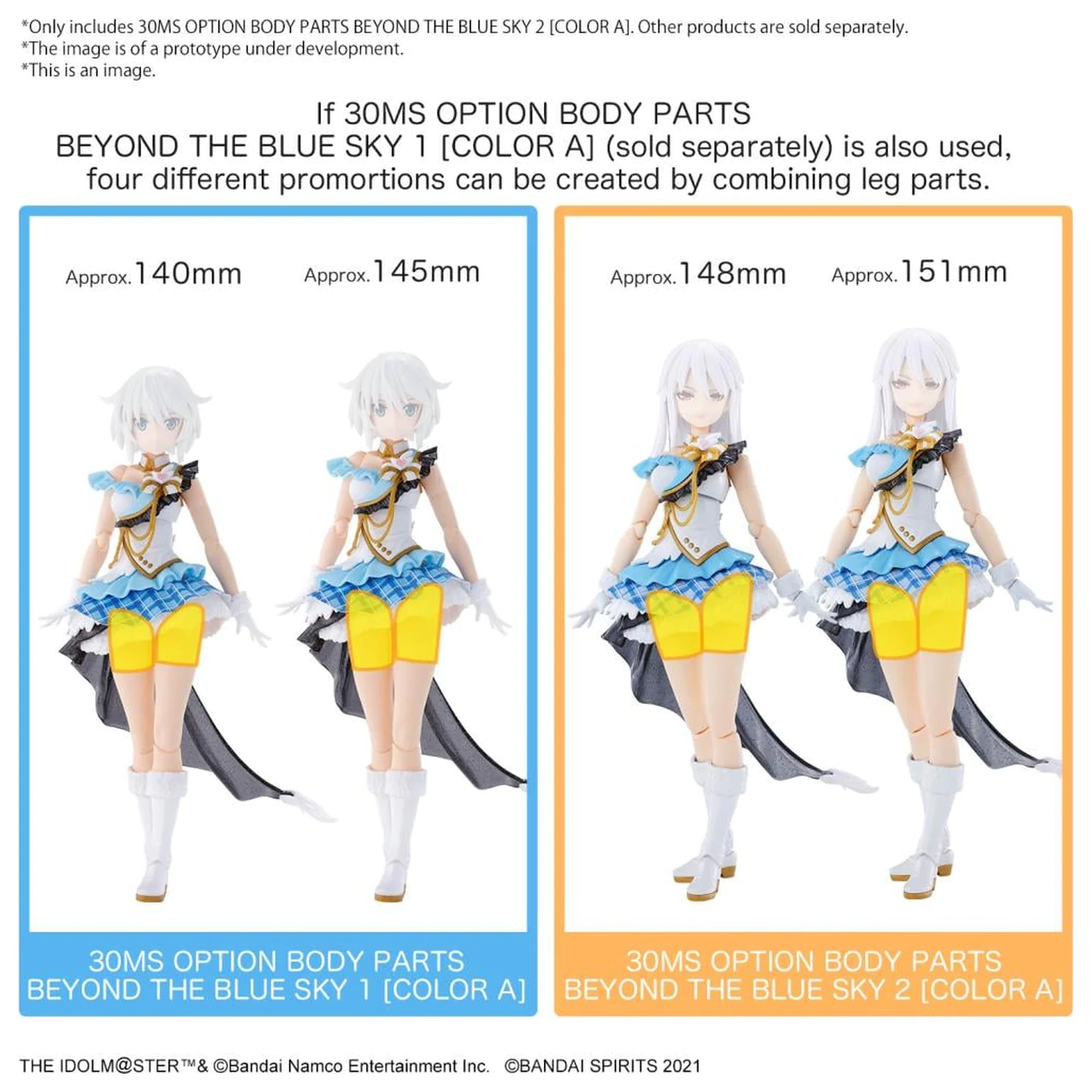 The Idolmaster 30MS Option Body Parts Beyond the Blue Sky 2 Zestaw Modelowy zdjęcie produktu
