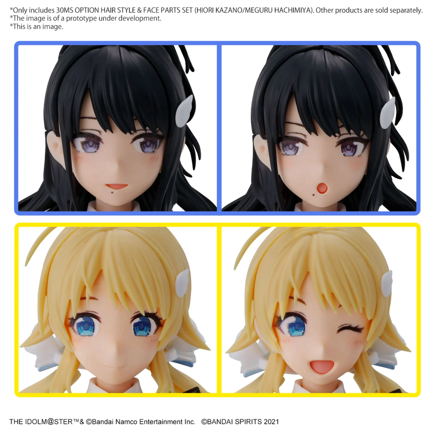 The Idolmaster 30MS Option Hair Style & Face Parts Zestaw modelarski zdjęcie produktu