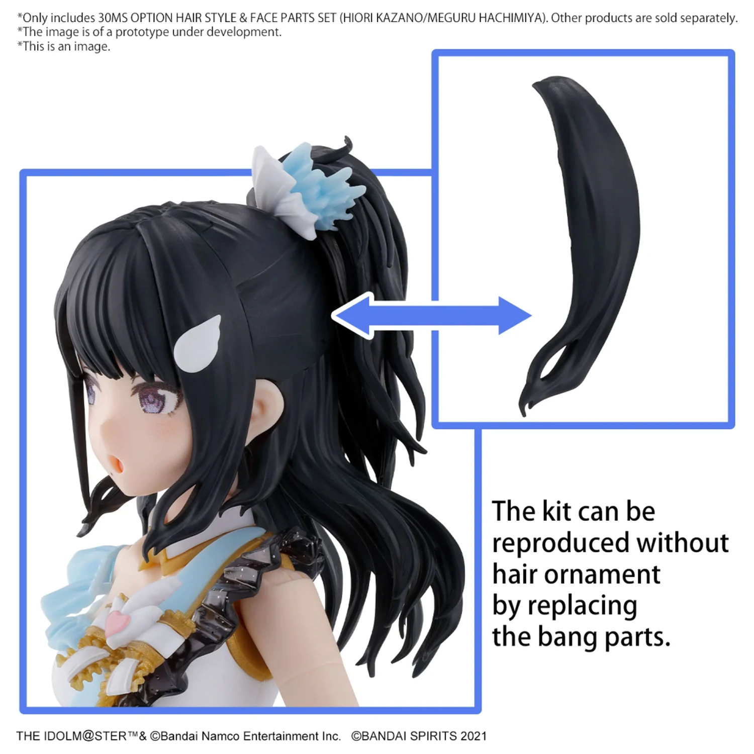 The Idolmaster 30MS Option Hair Style & Face Parts Zestaw modelarski zdjęcie produktu