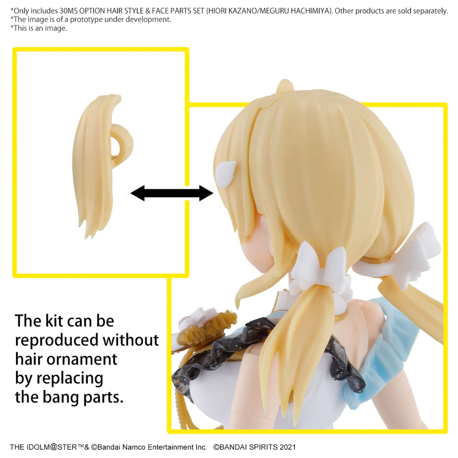 The Idolmaster 30MS Option Hair Style & Face Parts Zestaw modelarski zdjęcie produktu