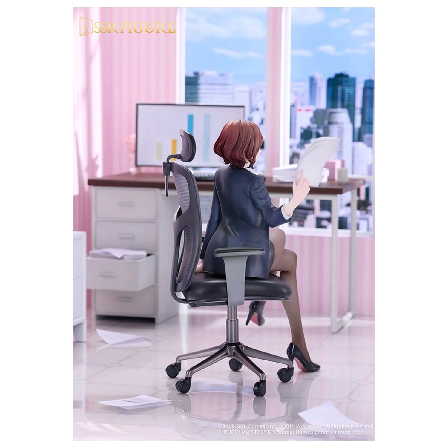 The Idolmaster Shiny Colors x Mahjong Soul figurka PCV 1/7 Madoka Higuchi Effortless Work Ver. 21 cm zdjęcie produktu