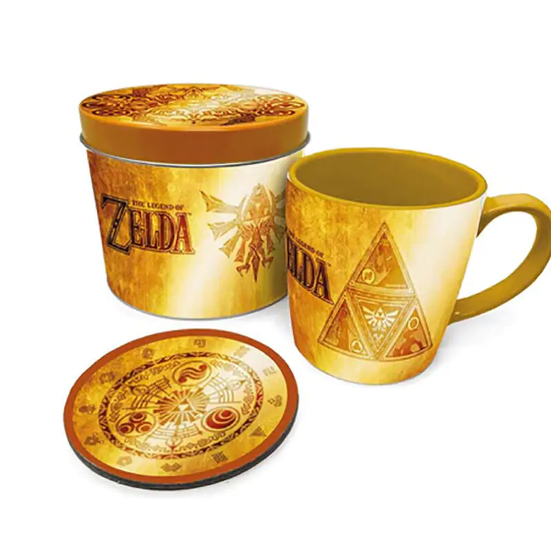 The Legend of Zelda Golden Triforce Mug i Zestaw Podstawki zdjęcie produktu