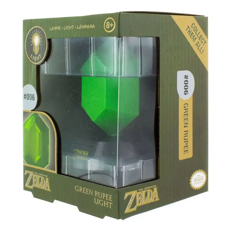 Legend of Zelda Lampka 3D Green Rupee 10 cm zdjęcie produktu