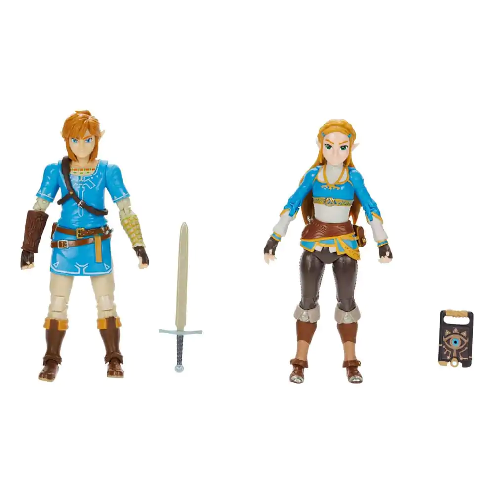 The Legend of Zelda Figurka Akcji 2-Pack Princess Zelda, Link 10 cm zdjęcie produktu