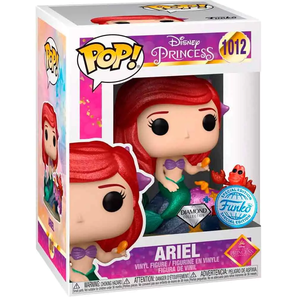 Syrenka Ariel POP! Movies Figurka winylowa Diamond Collection Exclusive 9 cm zdjęcie produktu