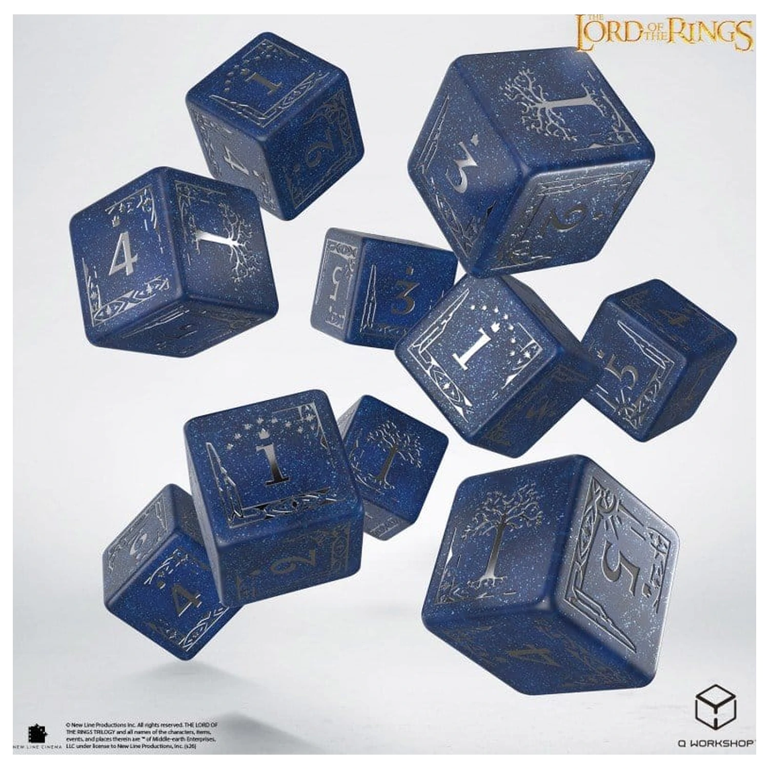 The Lord of the Rings: Zestaw 10 kości D6 Gondor zdjęcie produktu