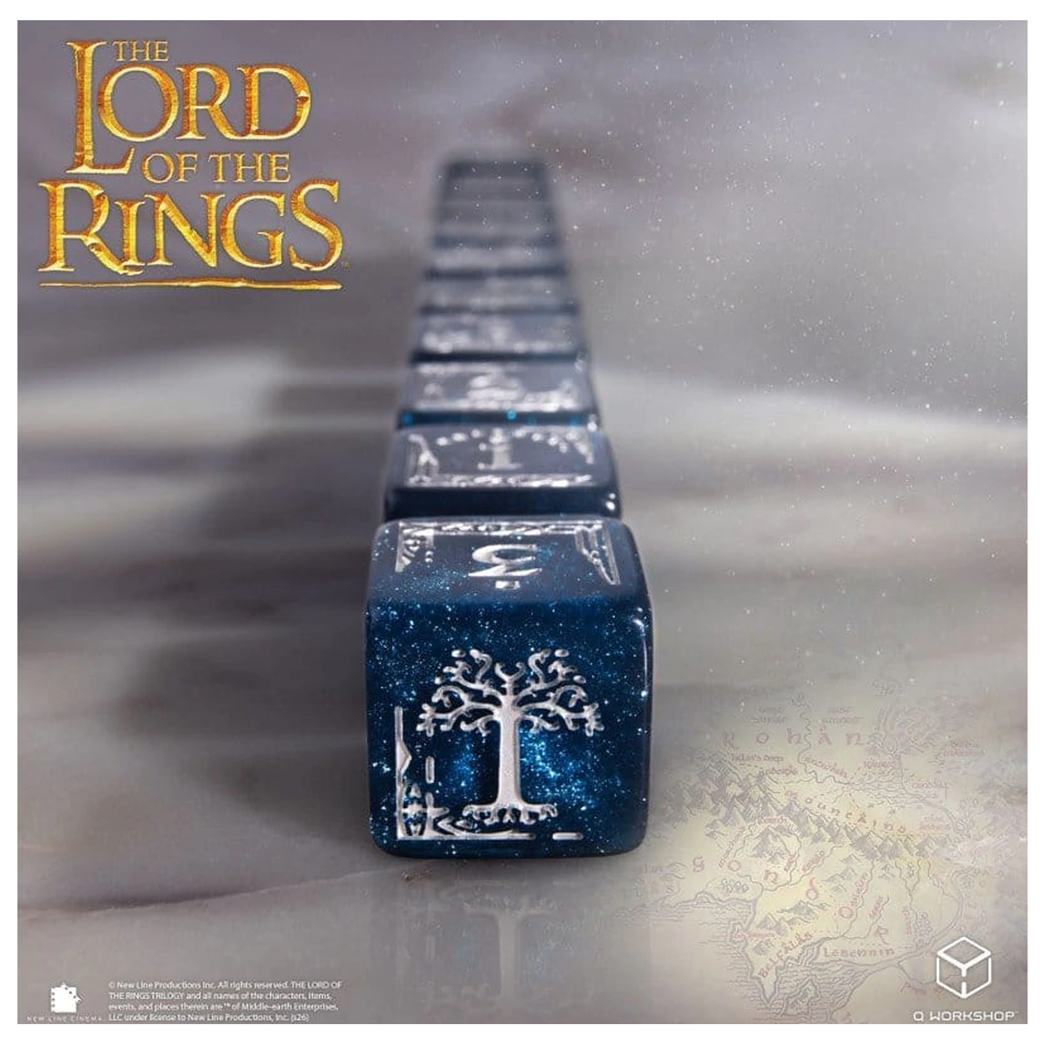 The Lord of the Rings: Zestaw 10 kości D6 Gondor zdjęcie produktu