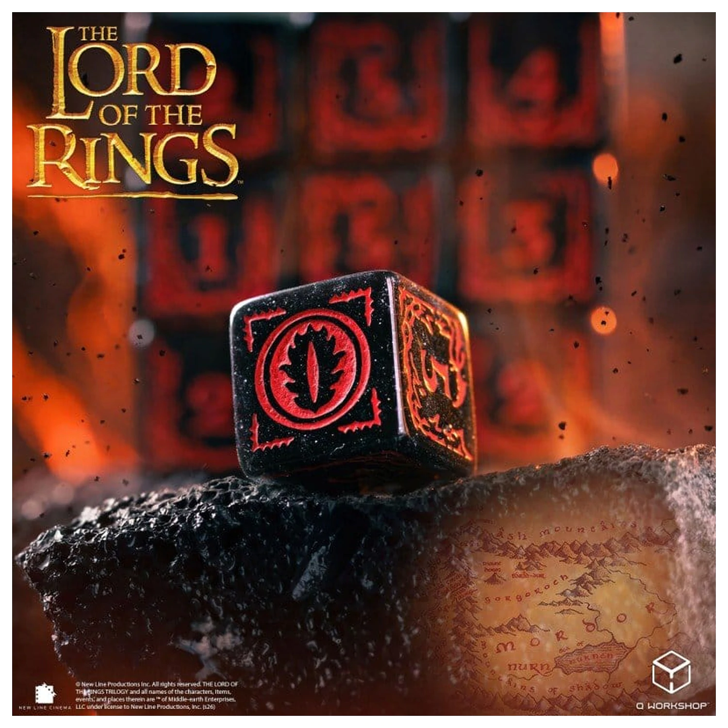 The Lord of the Rings: Zestaw 10 kości D6 Mordor zdjęcie produktu