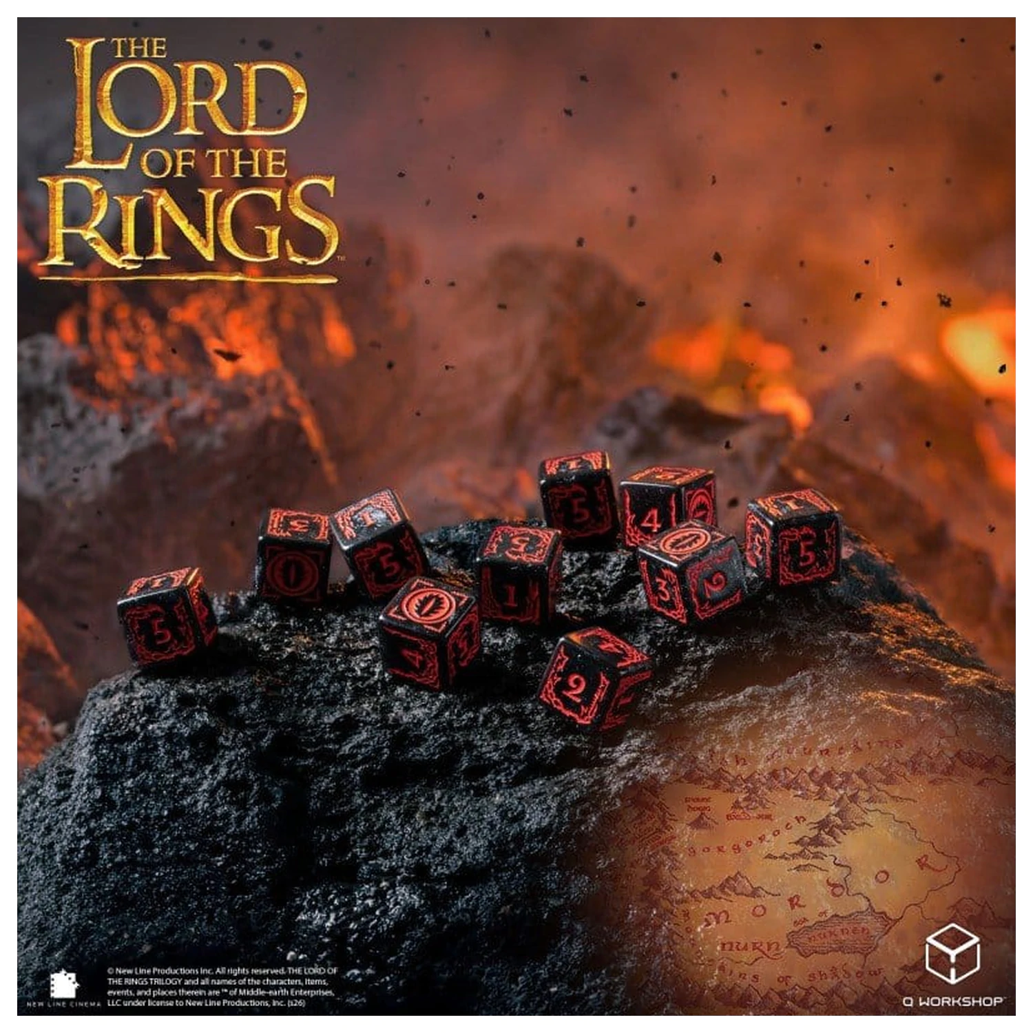 The Lord of the Rings: Zestaw 10 kości D6 Mordor zdjęcie produktu