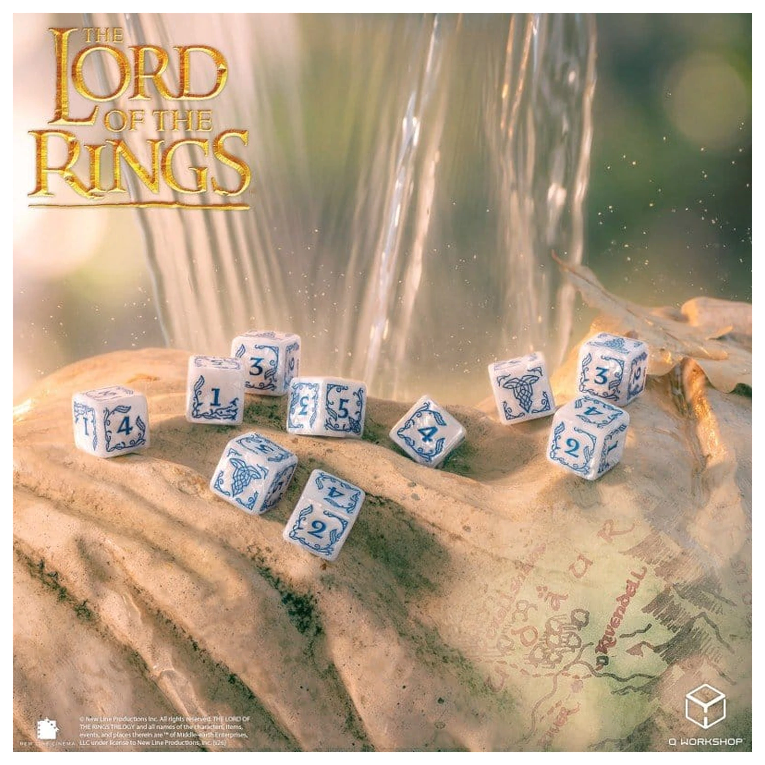 The Lord of the Rings: Zestaw 10 kości D6 Rivendell (kamienne) zdjęcie produktu