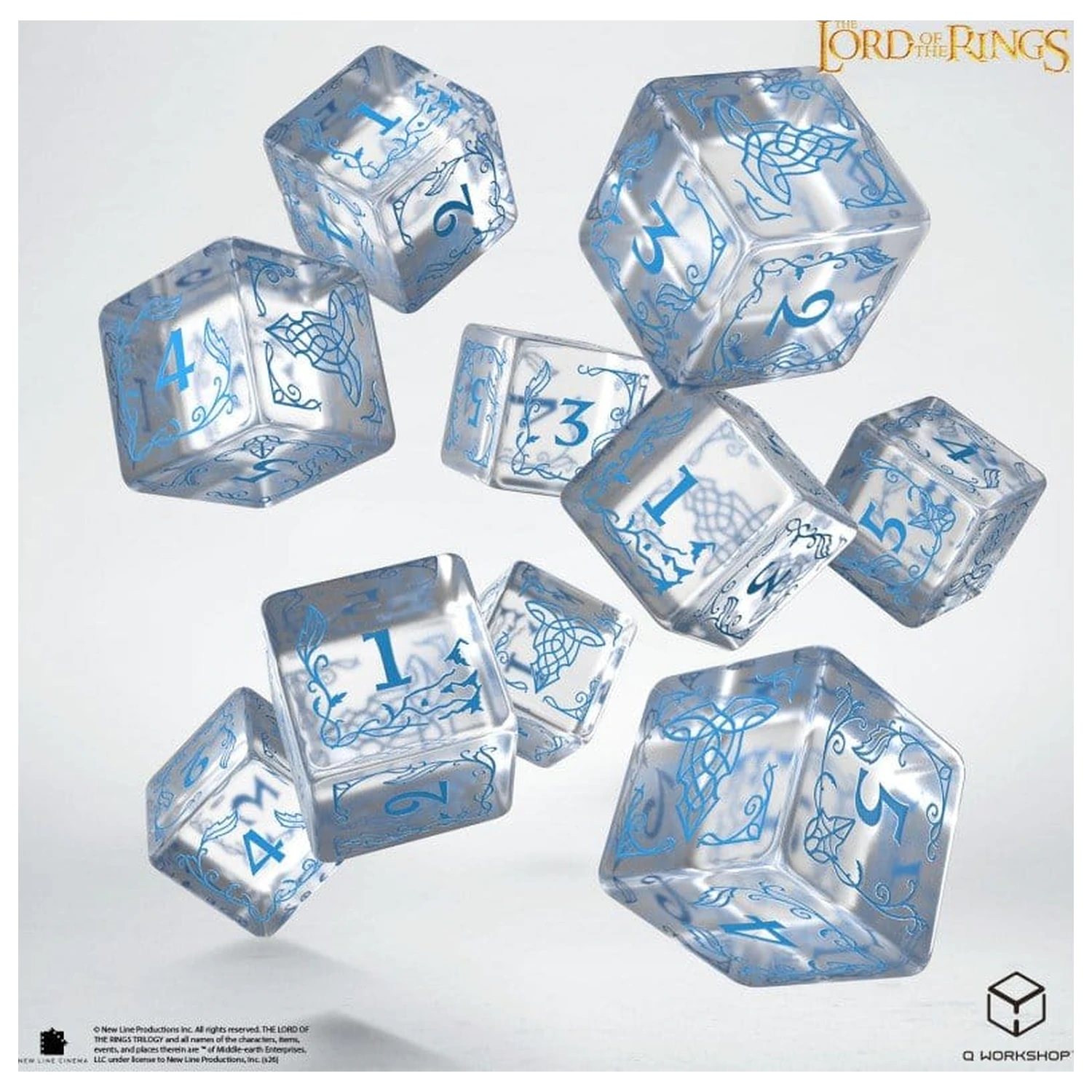 The Lord of the Rings: 10 D6 zestaw kości Rivendell (Woda) zdjęcie produktu
