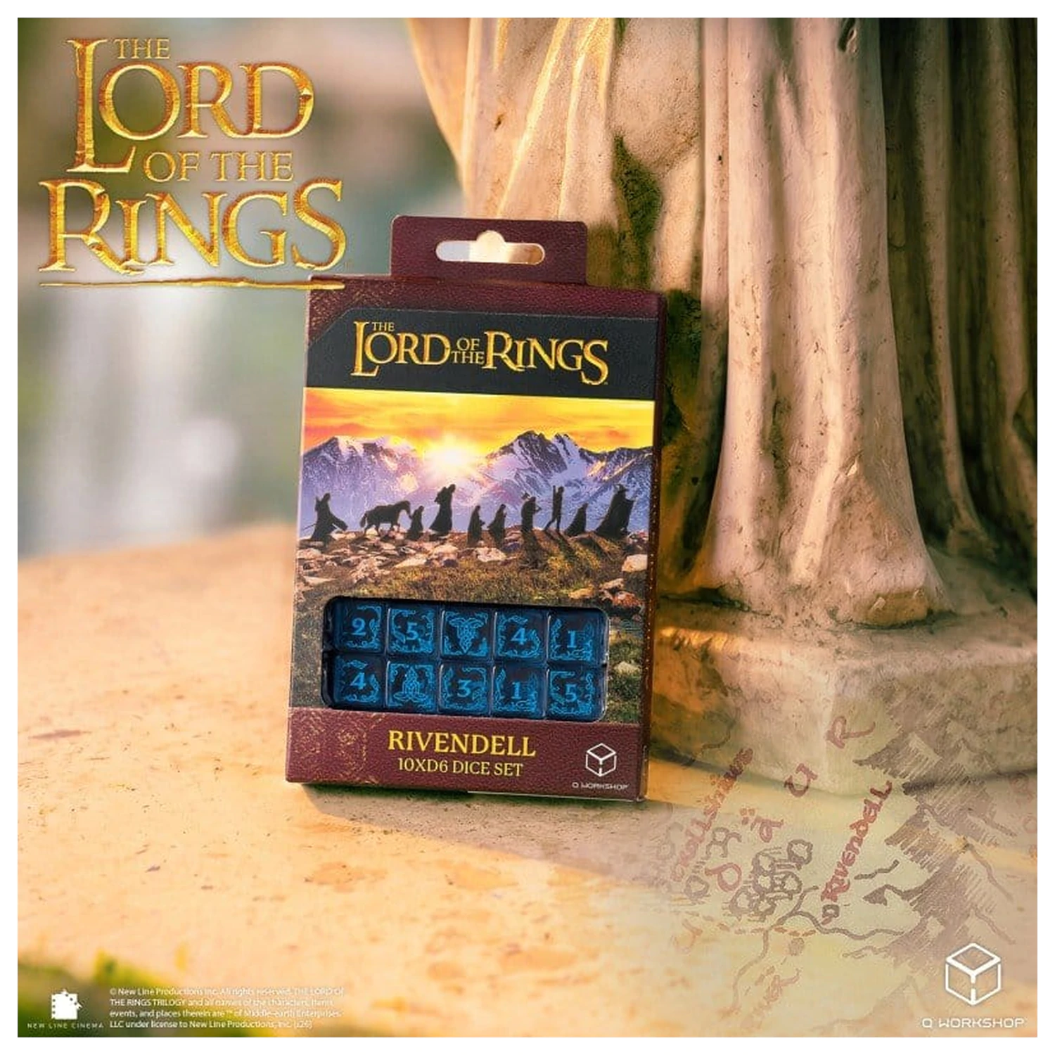 The Lord of the Rings: 10 D6 zestaw kości Rivendell (Woda) zdjęcie produktu