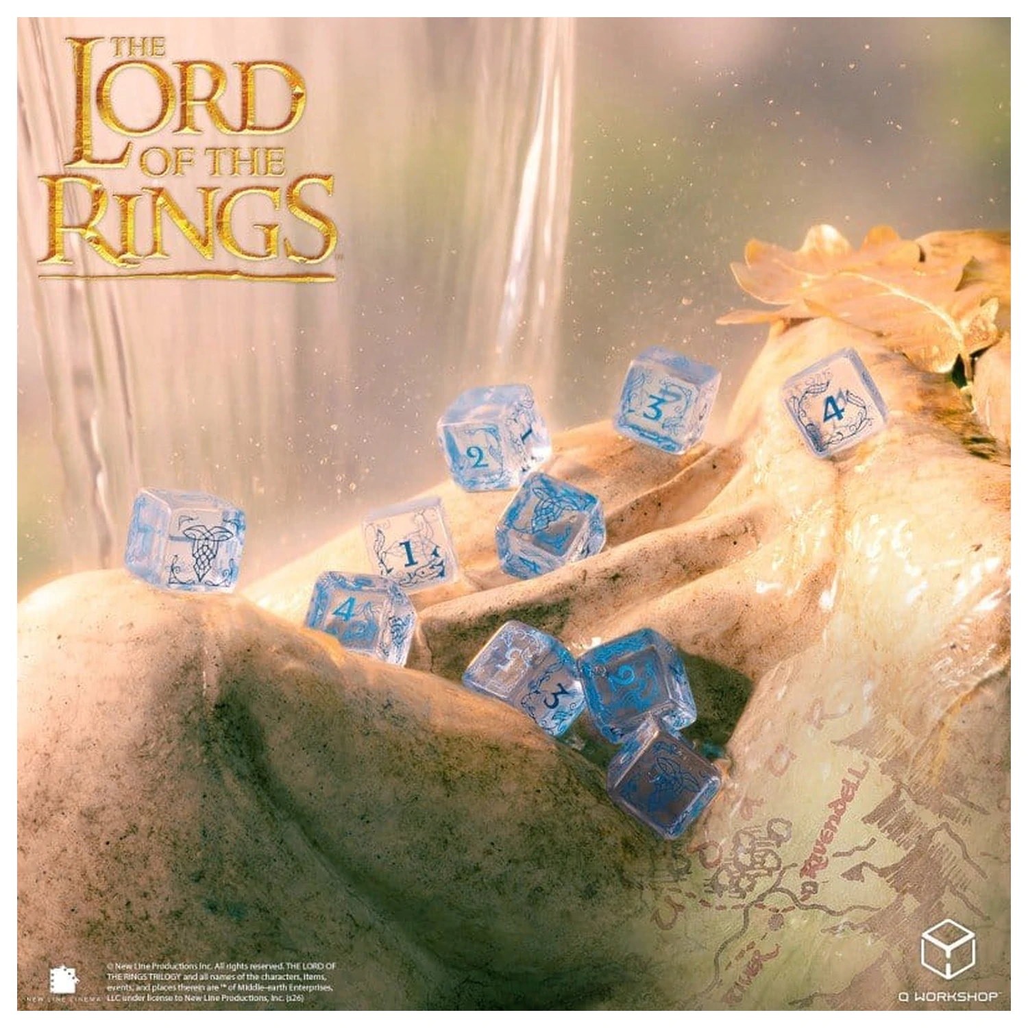 The Lord of the Rings: 10 D6 zestaw kości Rivendell (Woda) zdjęcie produktu