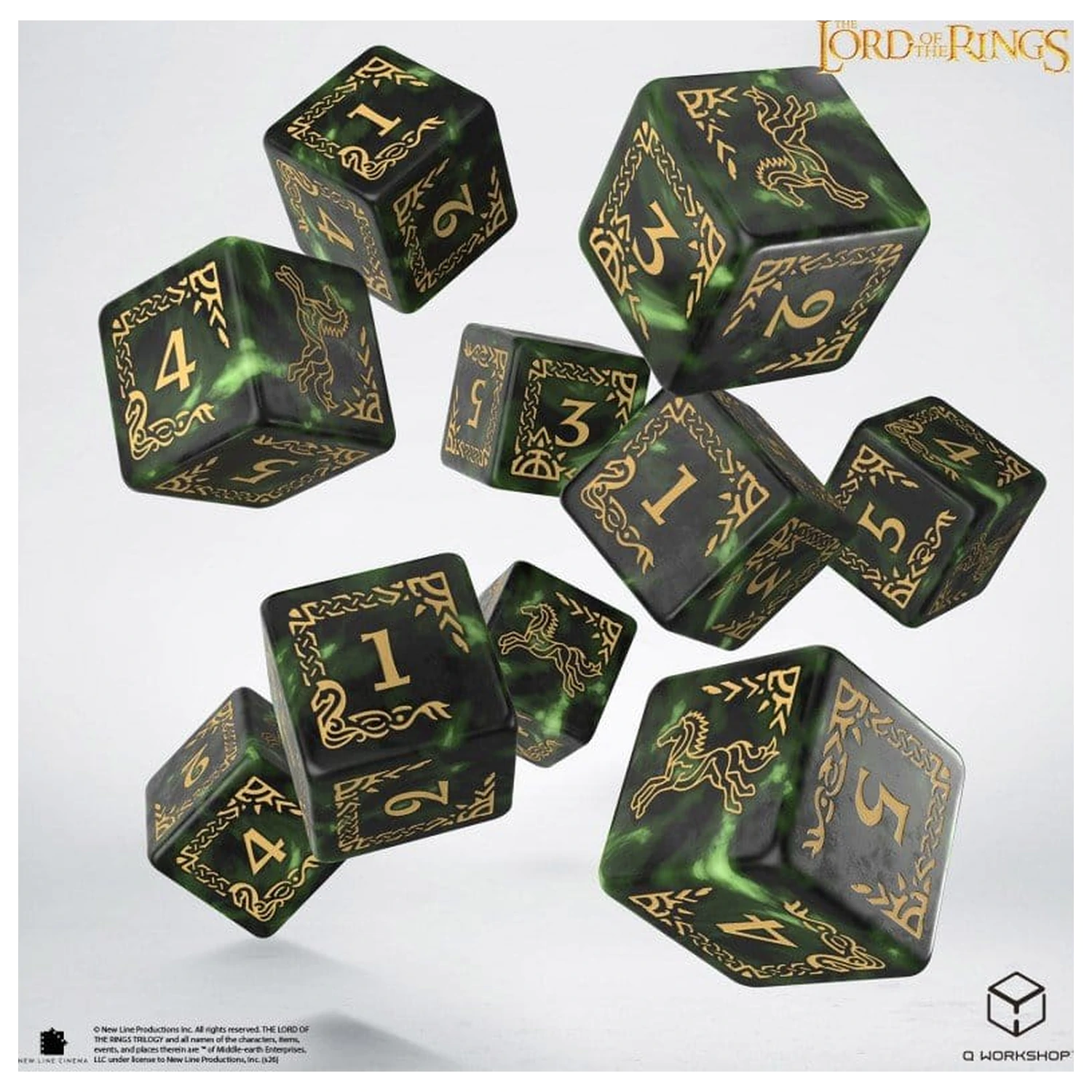 The Lord of the Rings: Zestaw 10 kości D6 Rohan zdjęcie produktu