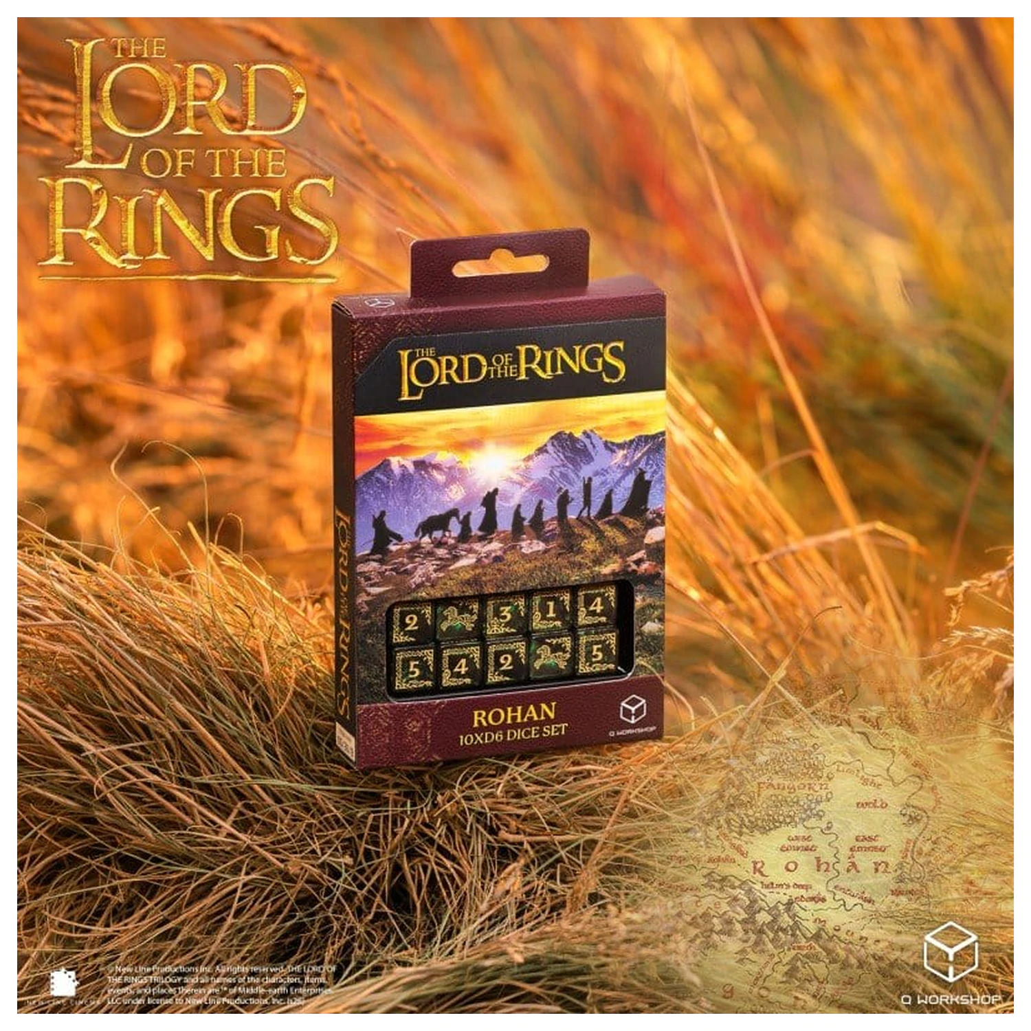 The Lord of the Rings: Zestaw 10 kości D6 Rohan zdjęcie produktu