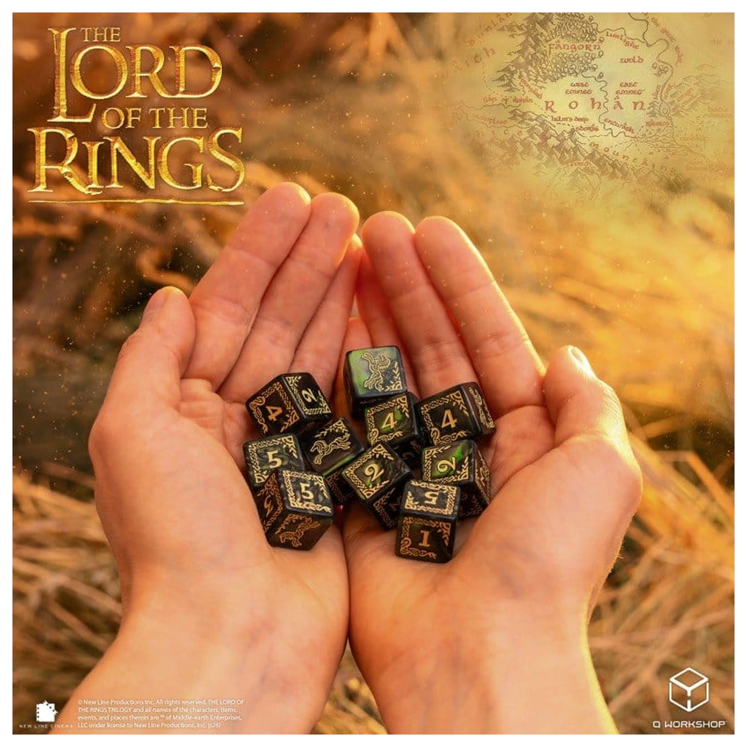 The Lord of the Rings: Zestaw 10 kości D6 Rohan zdjęcie produktu