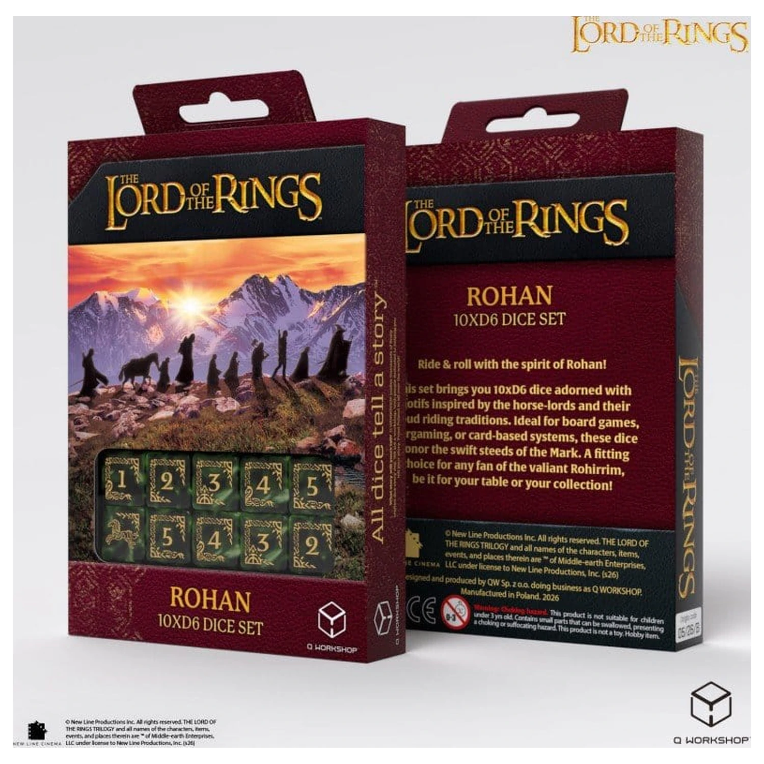 The Lord of the Rings: Zestaw 10 kości D6 Rohan zdjęcie produktu