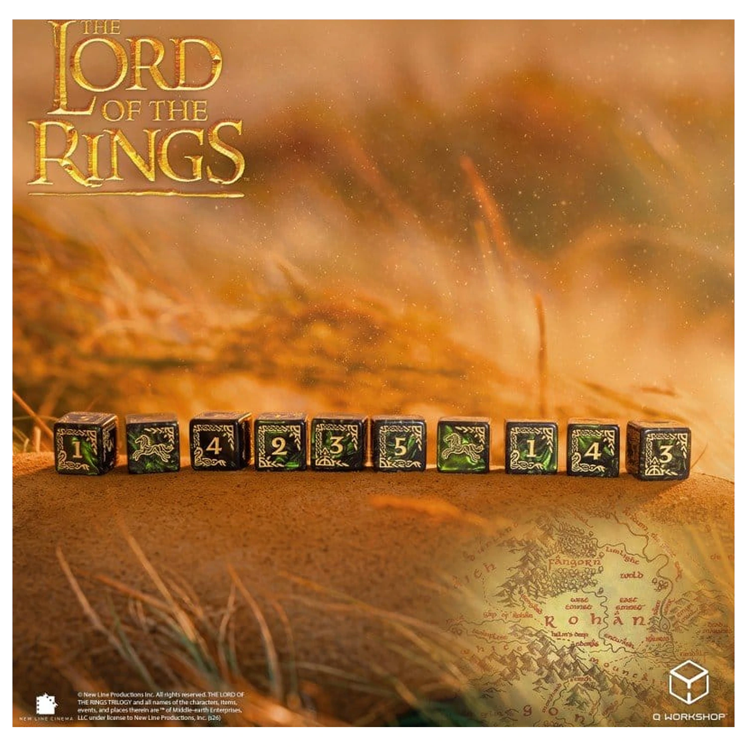 The Lord of the Rings: Zestaw 10 kości D6 Rohan zdjęcie produktu