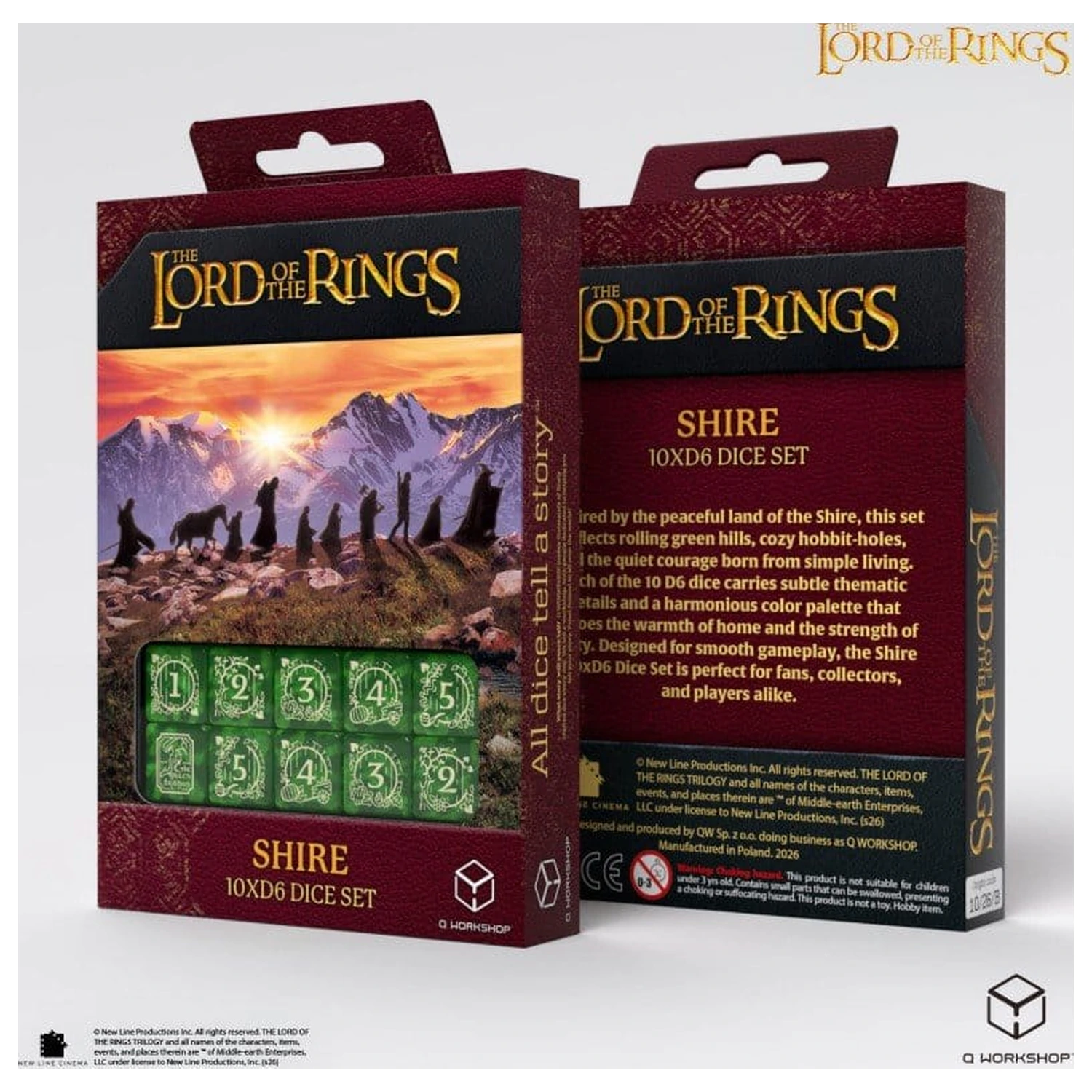 The Lord of the Rings: 10 D6 zestaw kości Shire zdjęcie produktu