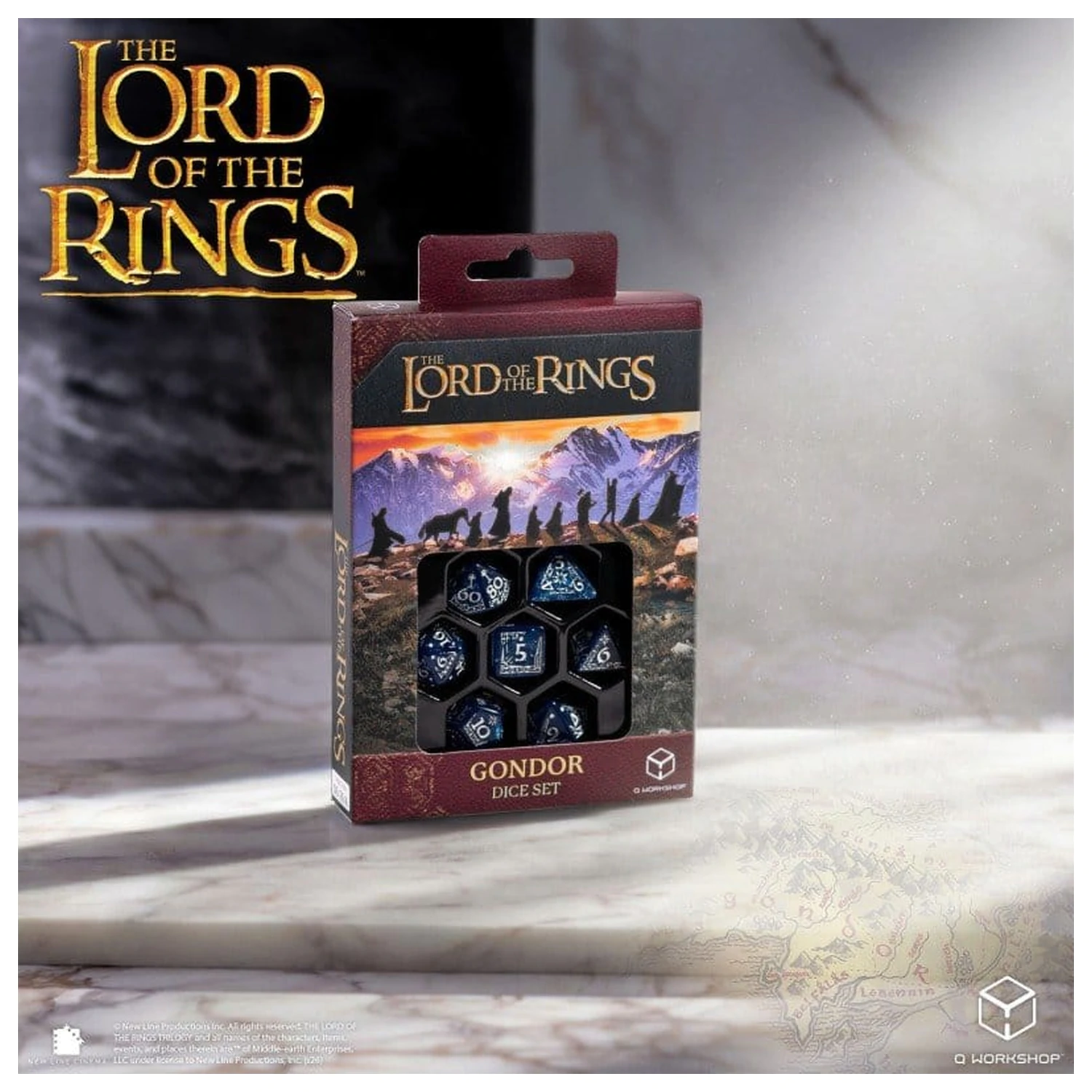 The Lord of the Rings zestaw 7 kości Gondor zdjęcie produktu