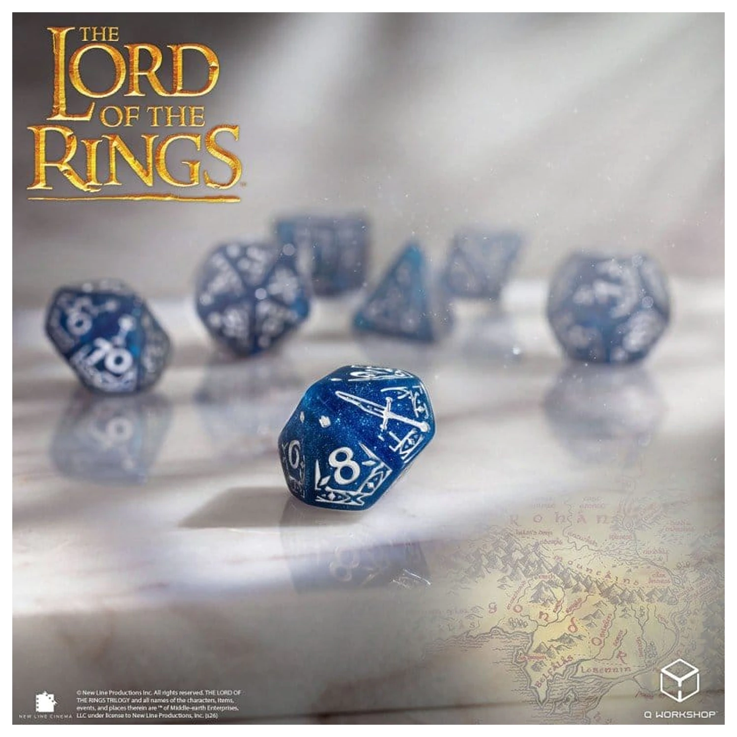 The Lord of the Rings zestaw 7 kości Gondor zdjęcie produktu