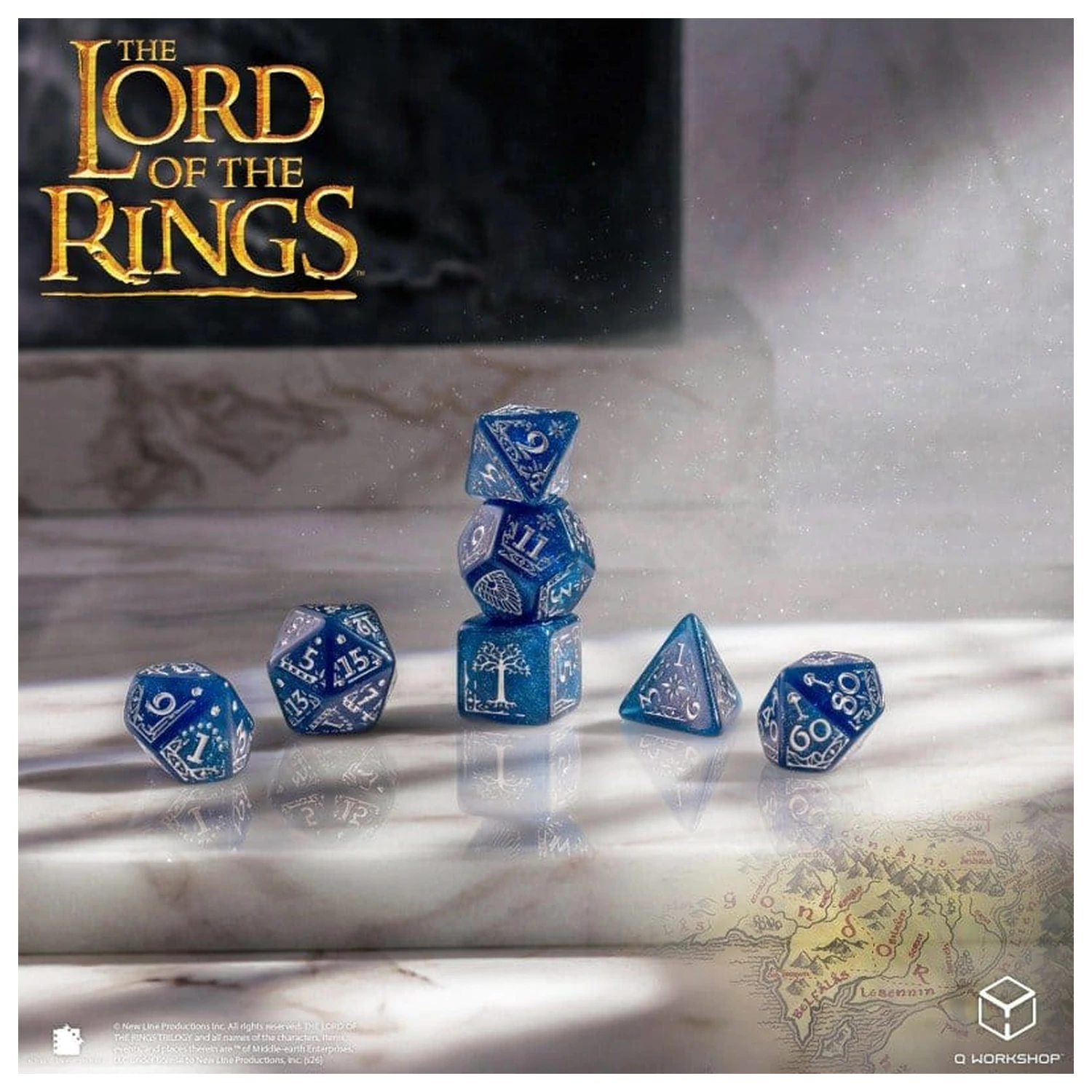 The Lord of the Rings zestaw 7 kości Gondor zdjęcie produktu