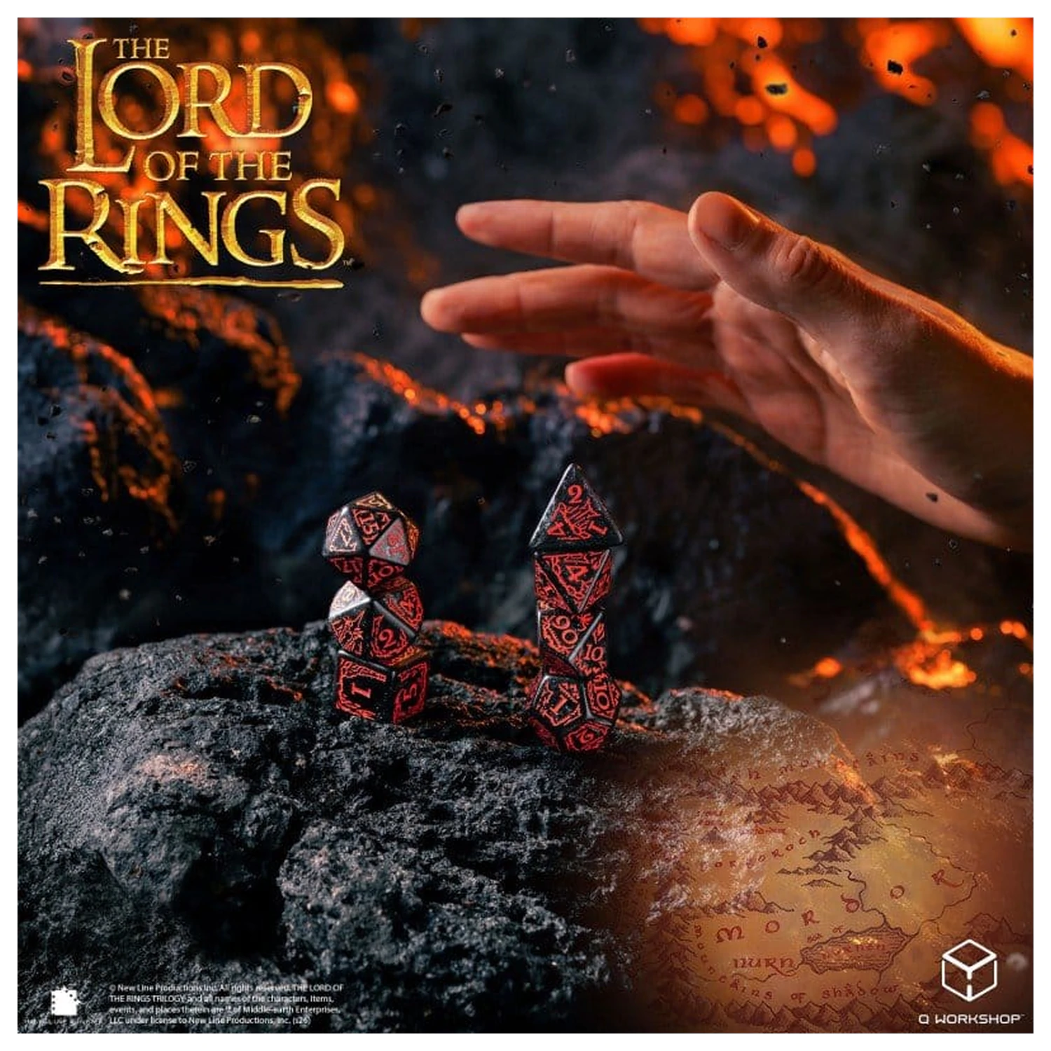 The Lord of the Rings zestaw kości do gry z 7 Mordor zdjęcie produktu