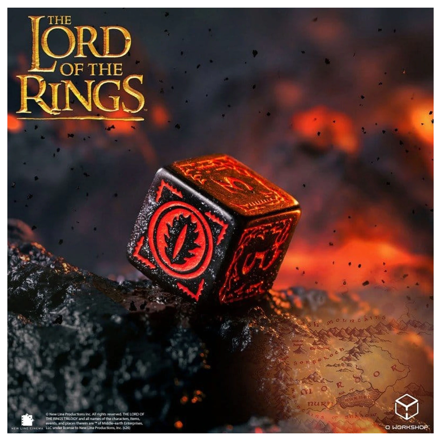 The Lord of the Rings zestaw kości do gry z 7 Mordor zdjęcie produktu