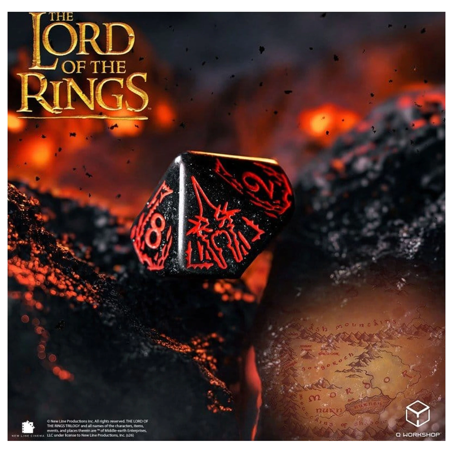 The Lord of the Rings zestaw kości do gry z 7 Mordor zdjęcie produktu