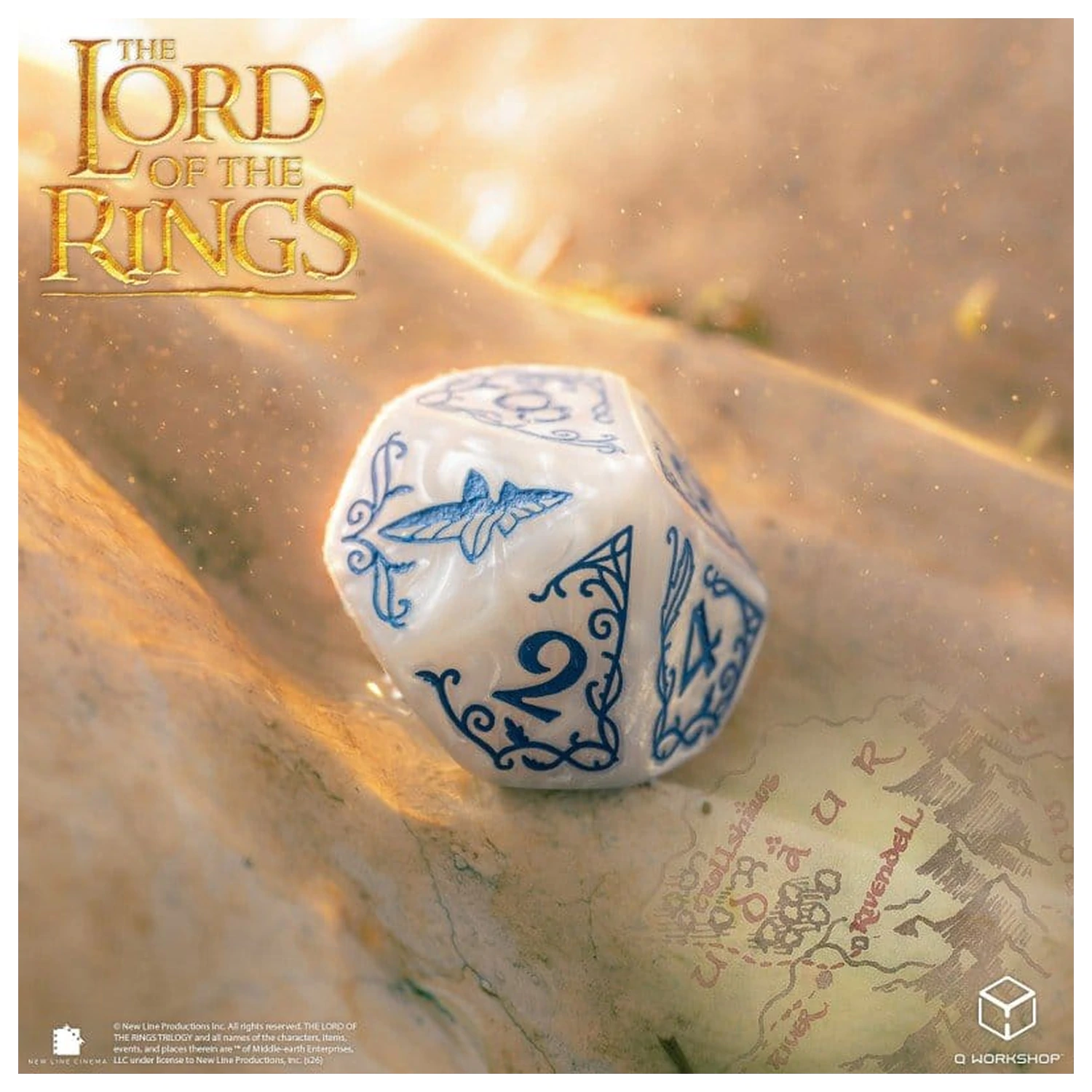 The Lord of the Rings zestaw 7 kości Rivendell (kamienne) zdjęcie produktu