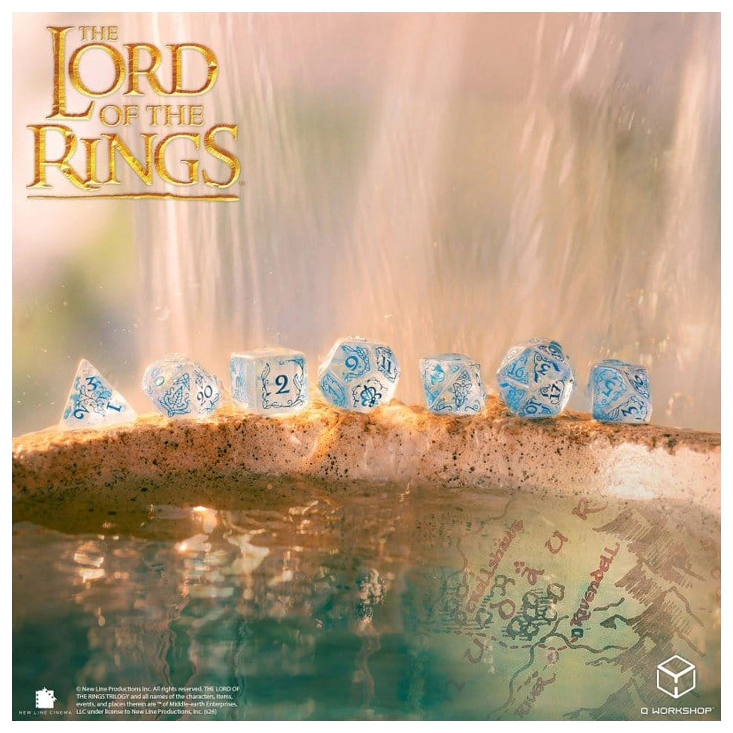 The Lord of the Rings zestaw 7 kości Rivendell (Woda) zdjęcie produktu
