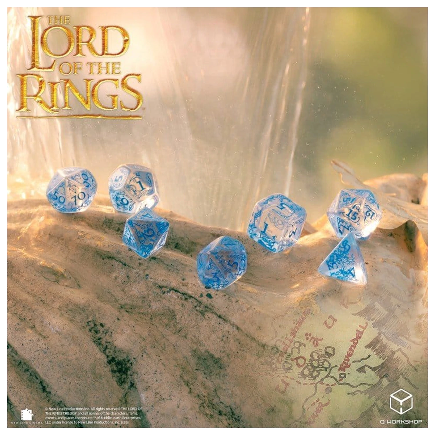 The Lord of the Rings zestaw 7 kości Rivendell (Woda) zdjęcie produktu