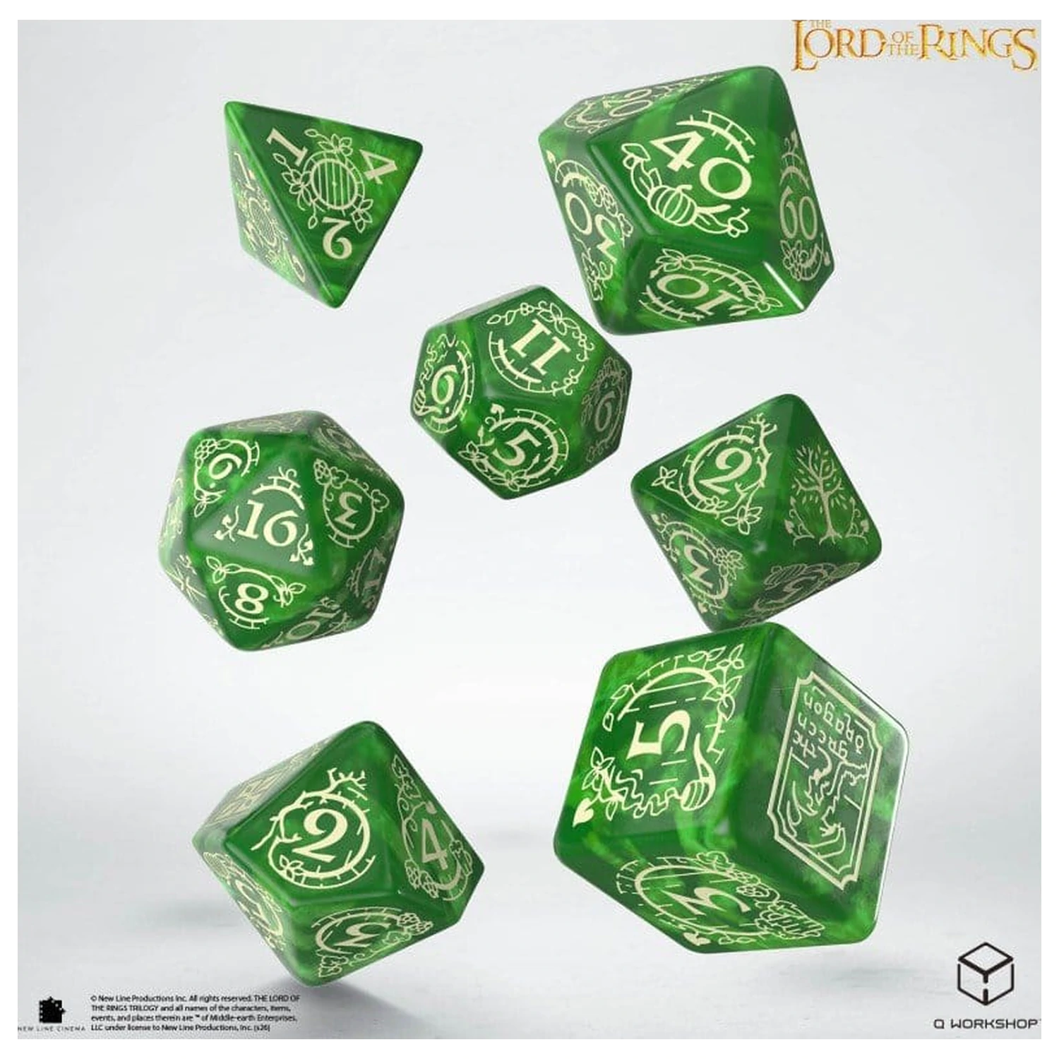 The Lord of the Rings zestaw 7 kostek Shire zdjęcie produktu