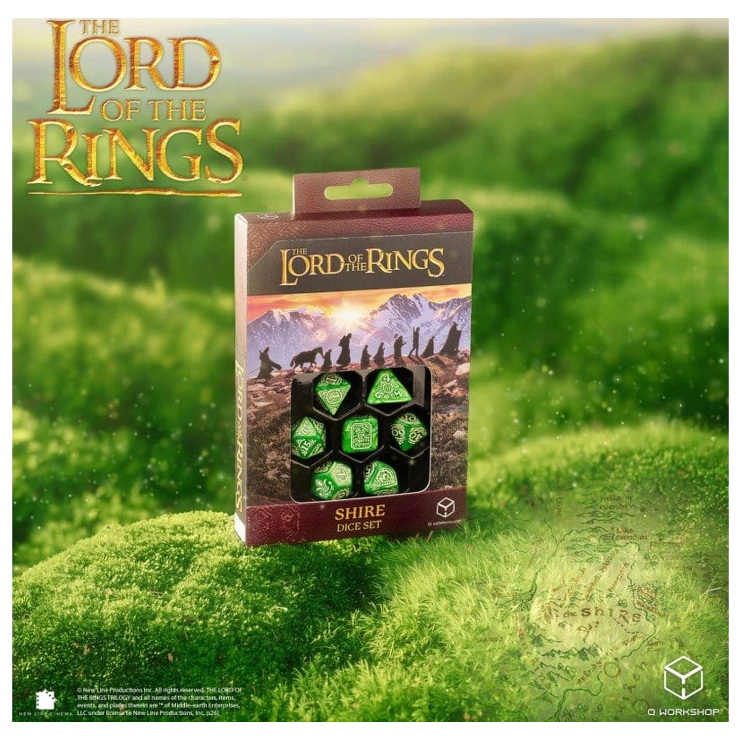The Lord of the Rings zestaw 7 kostek Shire zdjęcie produktu