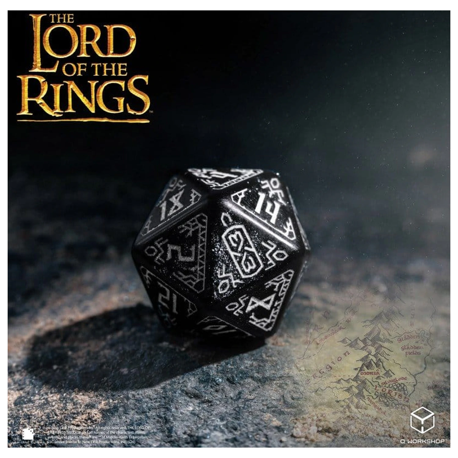 The Lord of the Rings zestaw 7 kości Moria (Glow in the Dark) zdjęcie produktu