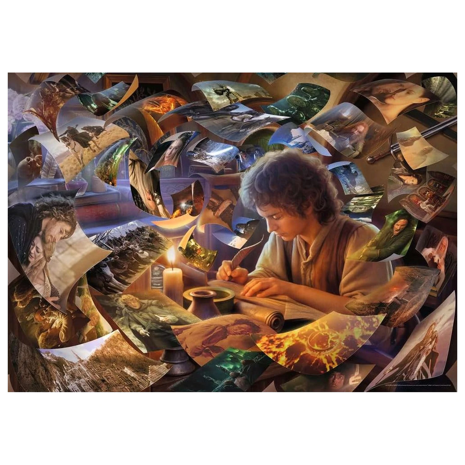 The Lord of the Rings Puzzle Jigsaw Frodo's Journey (1000 Kawałków) zdjęcie produktu