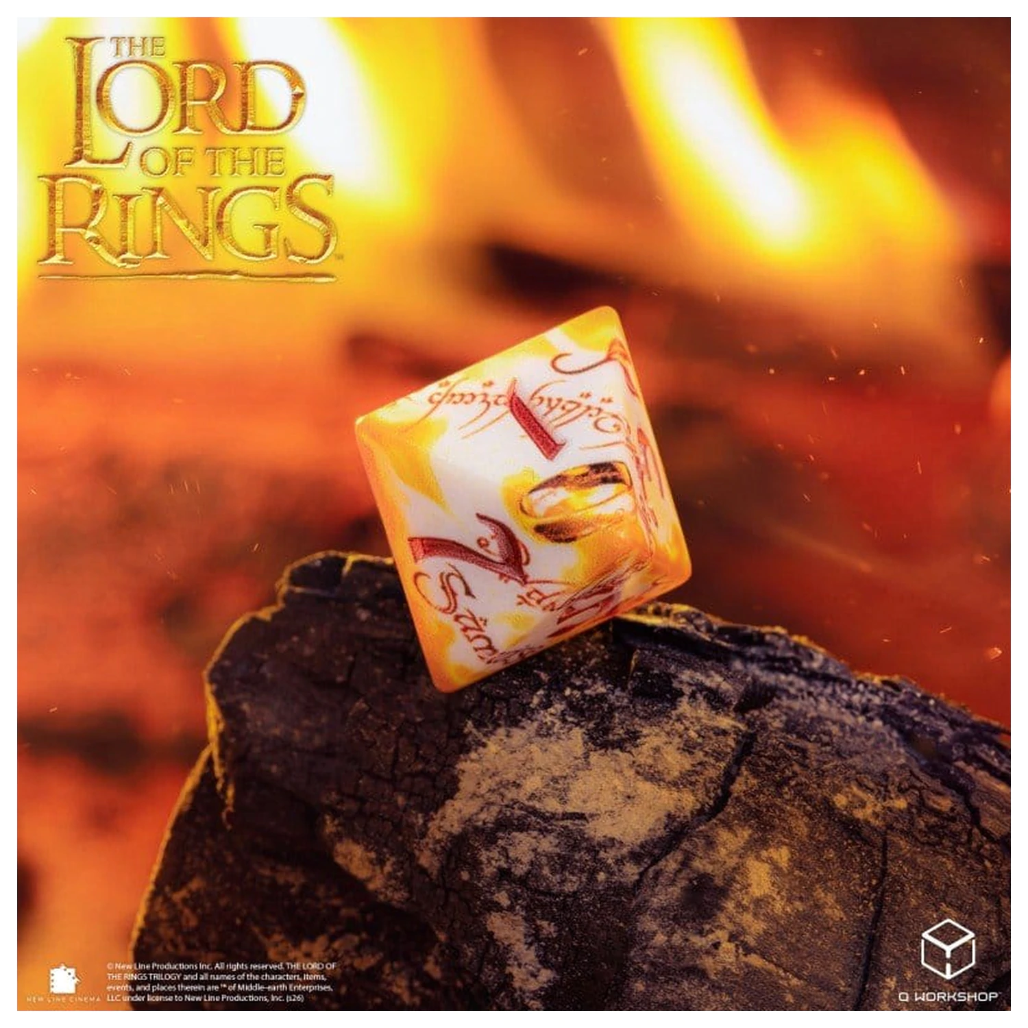 The Lord of the Rings Full Art Zestaw 7 kości z Postaciami Pierścienia (Whitefire Radiance) zdjęcie produktu