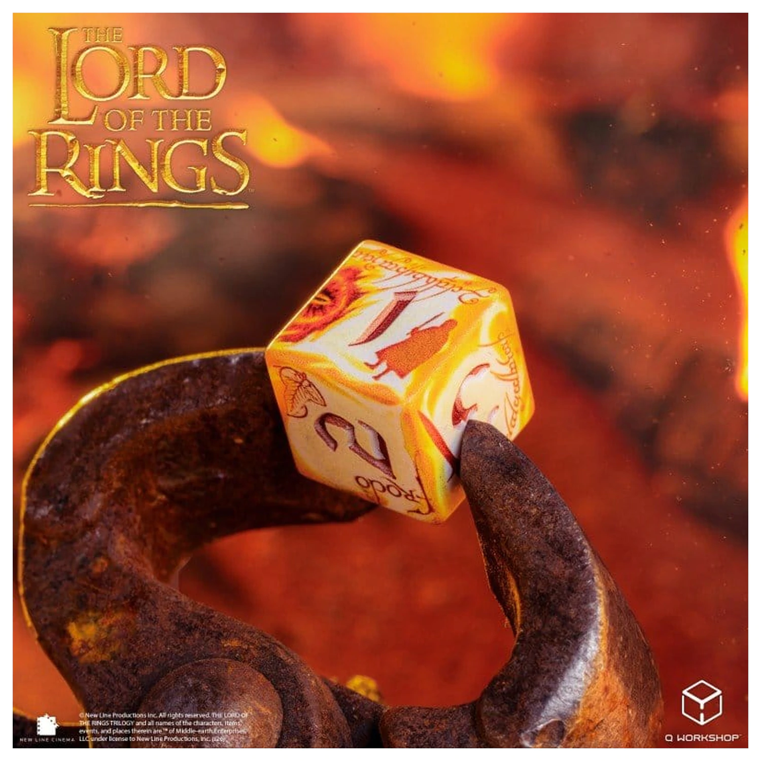 The Lord of the Rings Full Art Zestaw 7 kości z Postaciami Pierścienia (Whitefire Radiance) zdjęcie produktu