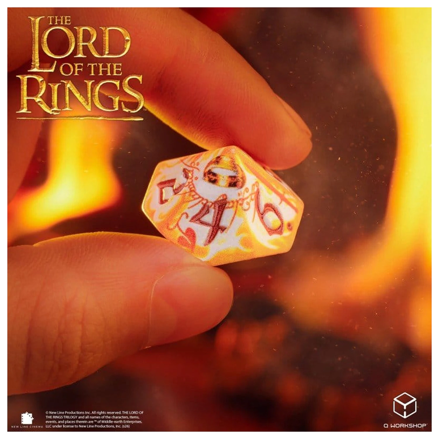 The Lord of the Rings Full Art Zestaw 7 kości z Postaciami Pierścienia (Whitefire Radiance) zdjęcie produktu