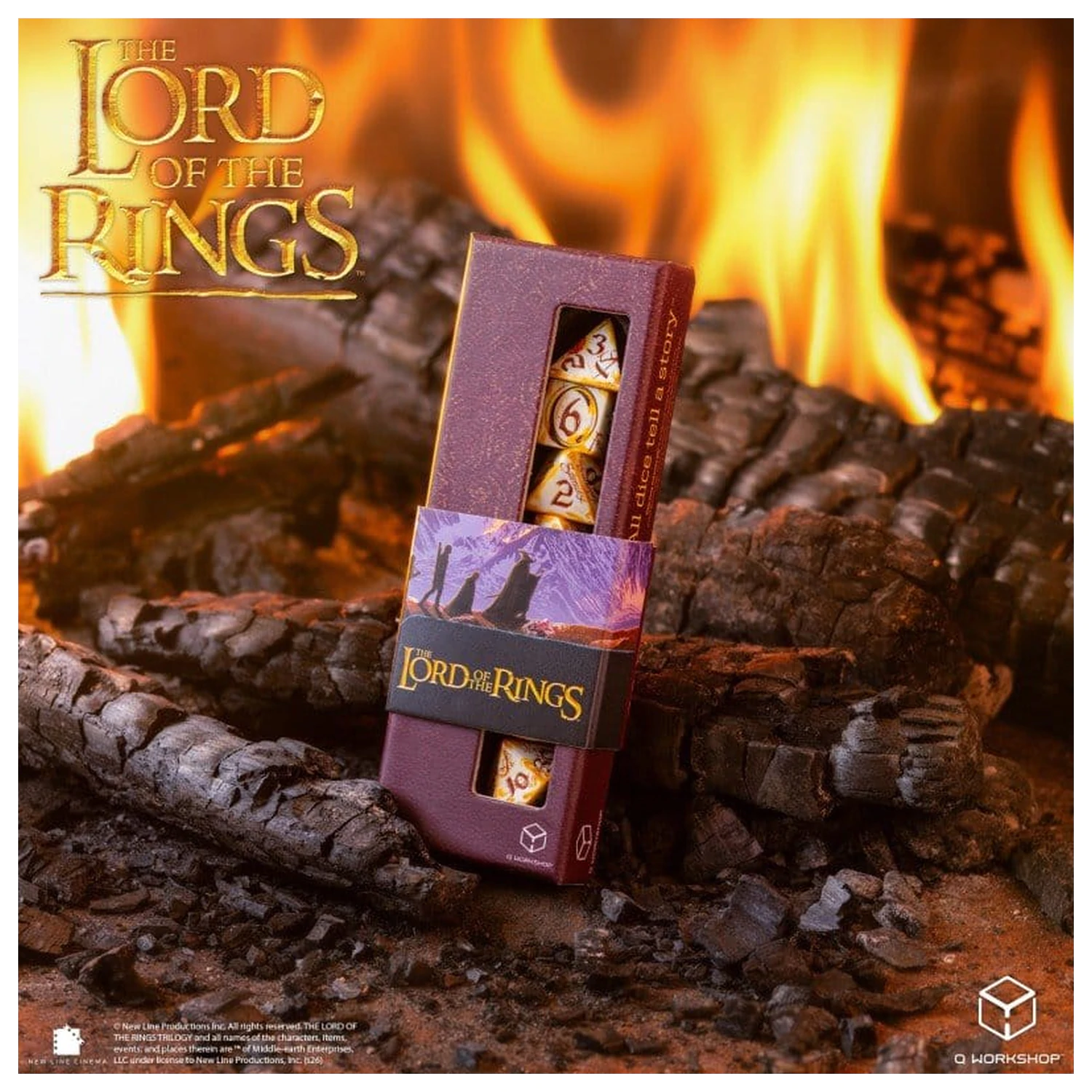 The Lord of the Rings Full Art Zestaw 7 kości z Postaciami Pierścienia (Whitefire Radiance) zdjęcie produktu