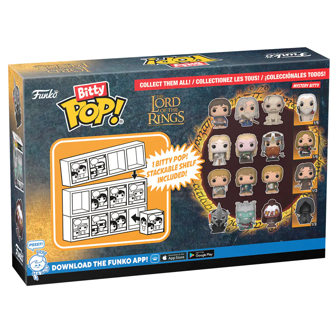 Blister 4 figurki Bitty Funko POP Władca Pierścieni Frodo zdjęcie produktu