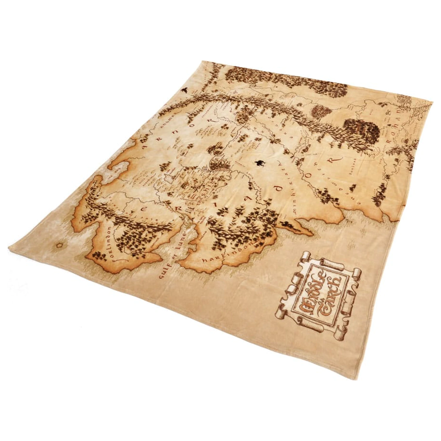 The Lord of the Rings Koc Middleearth Map 180 x 200 cm zdjęcie produktu