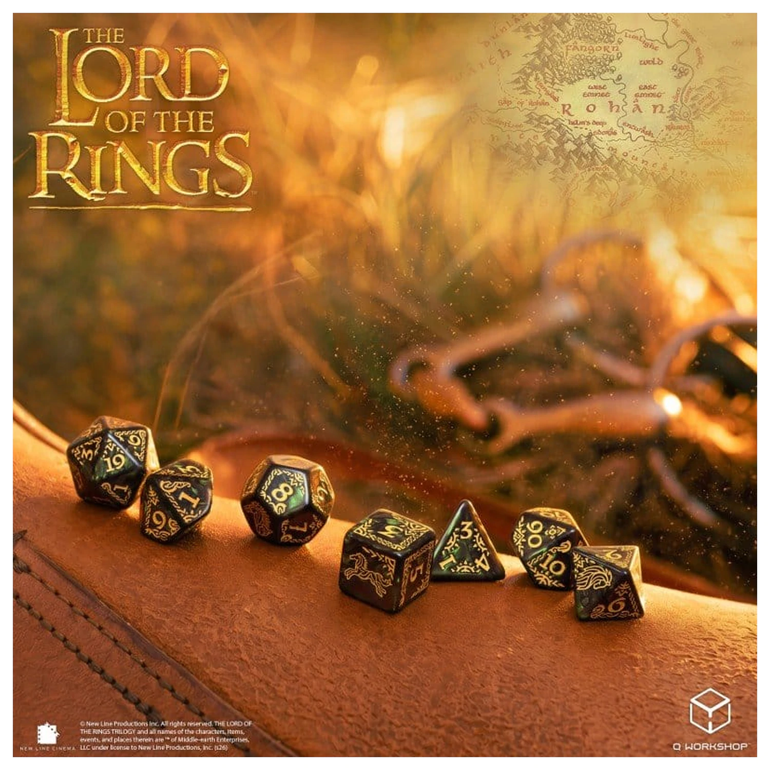 The Lord of the Rings zestaw 7 kości Rohan zdjęcie produktu