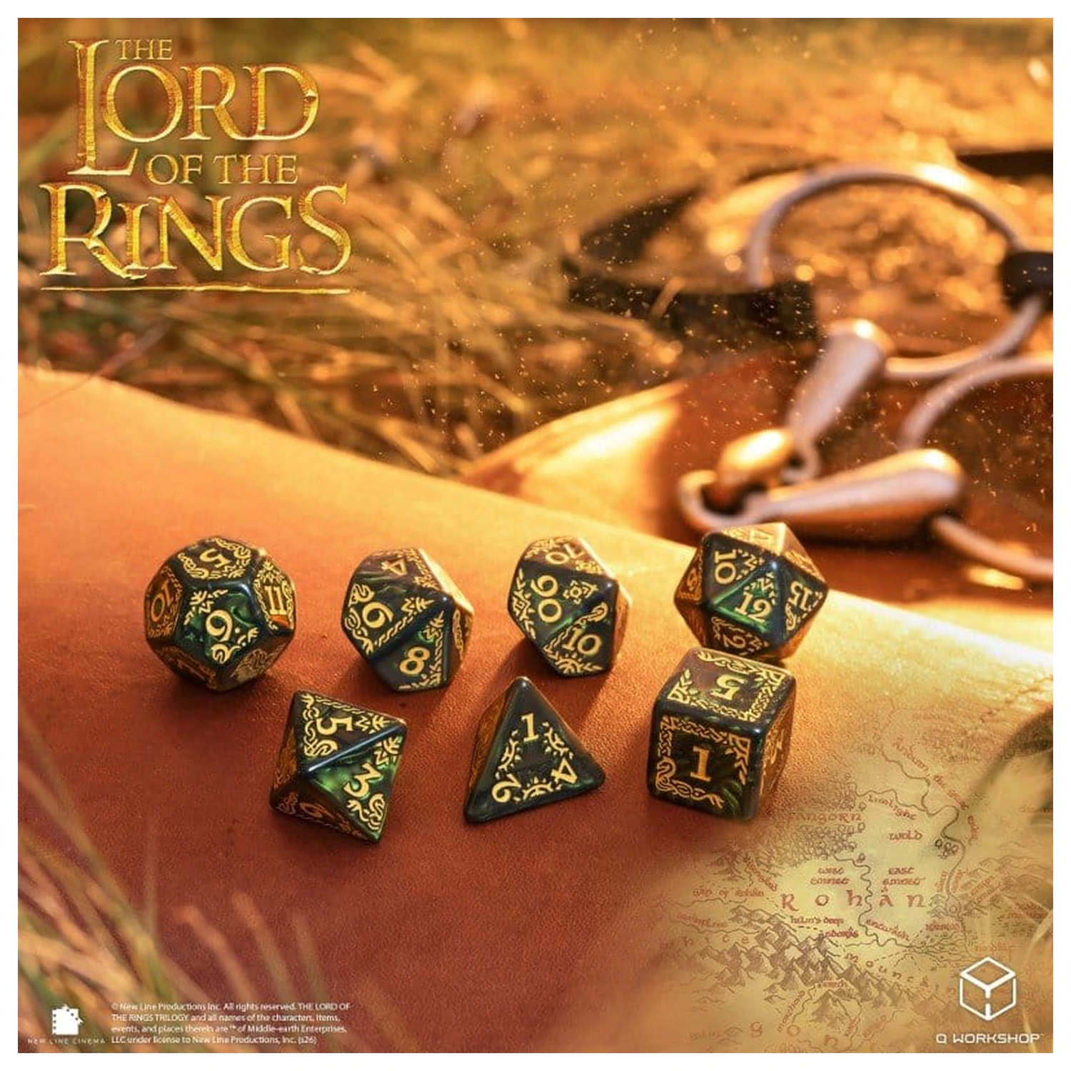 The Lord of the Rings zestaw 7 kości Rohan zdjęcie produktu