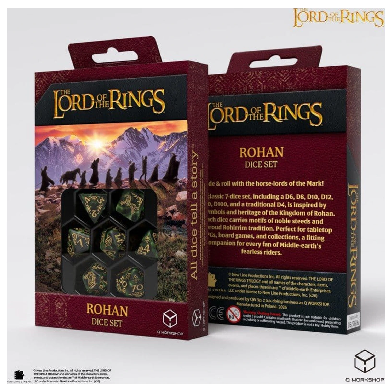 The Lord of the Rings zestaw 7 kości Rohan zdjęcie produktu
