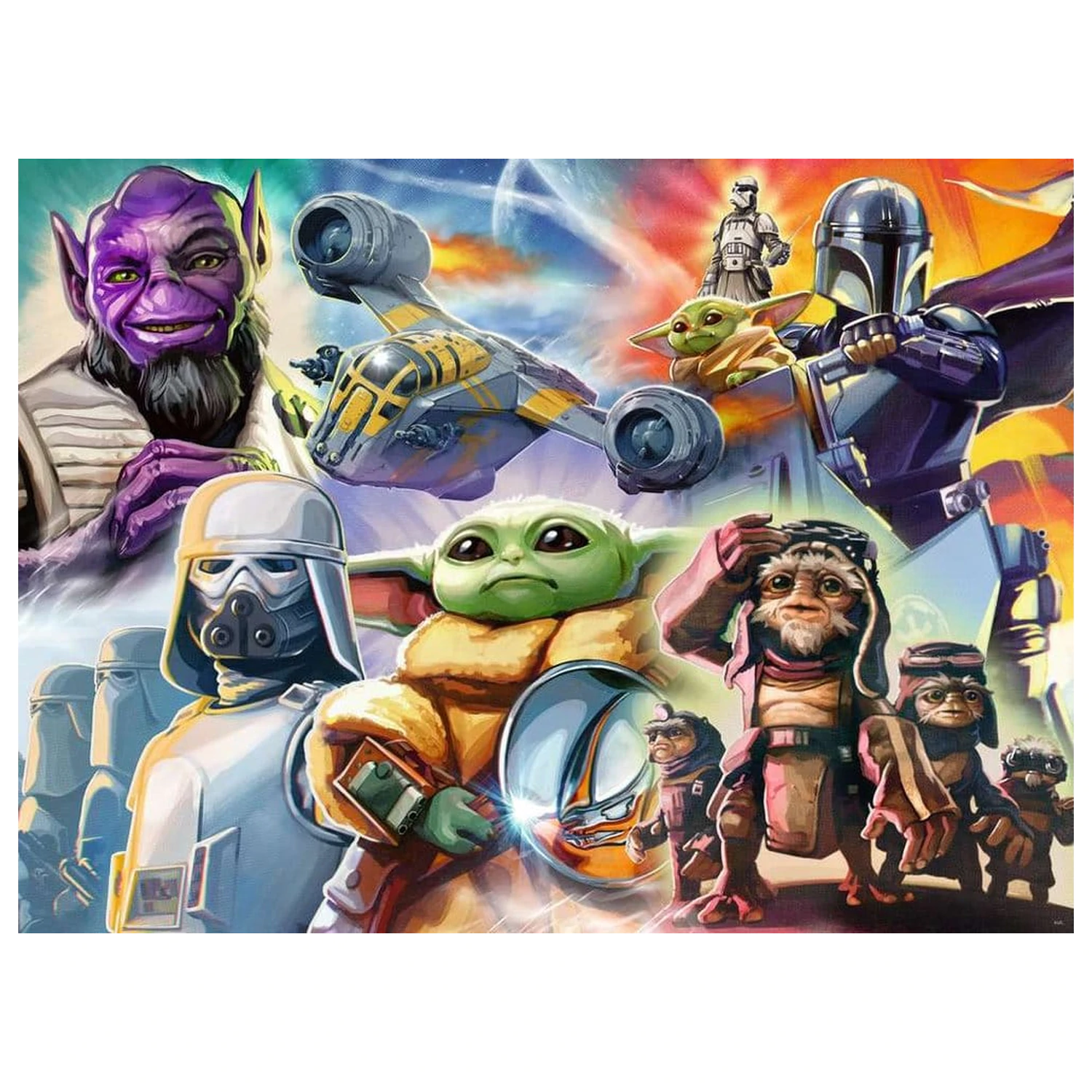 The Mandalorian and Grogu puzzle (500 elementów) zdjęcie produktu