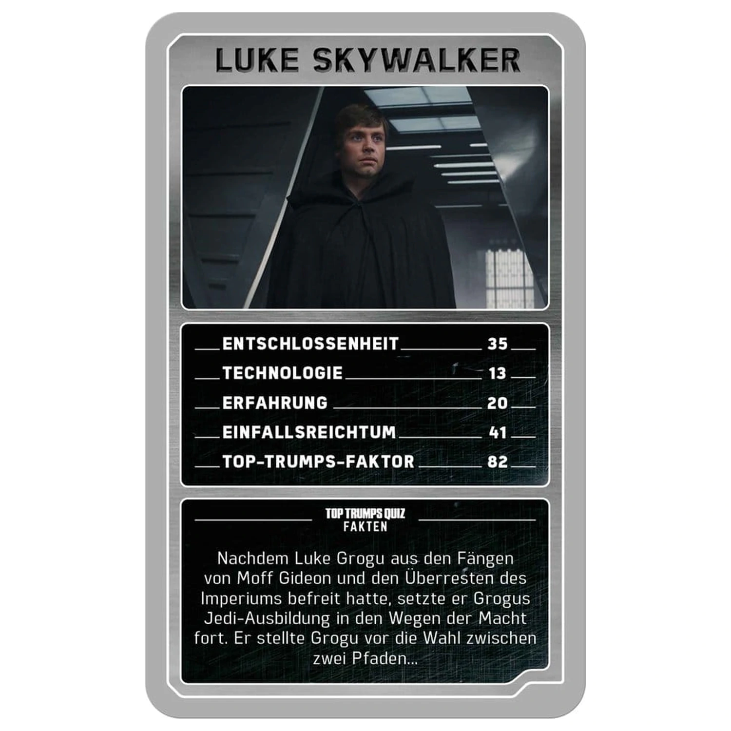 Gra karciana The Mandalorian and Grogu Top Trumps Collectables, niemiecka wersja zdjęcie produktu
