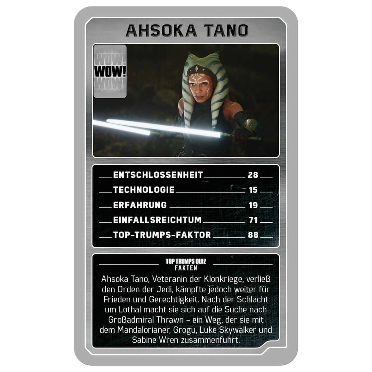 Gra karciana The Mandalorian and Grogu Top Trumps Collectables, niemiecka wersja zdjęcie produktu