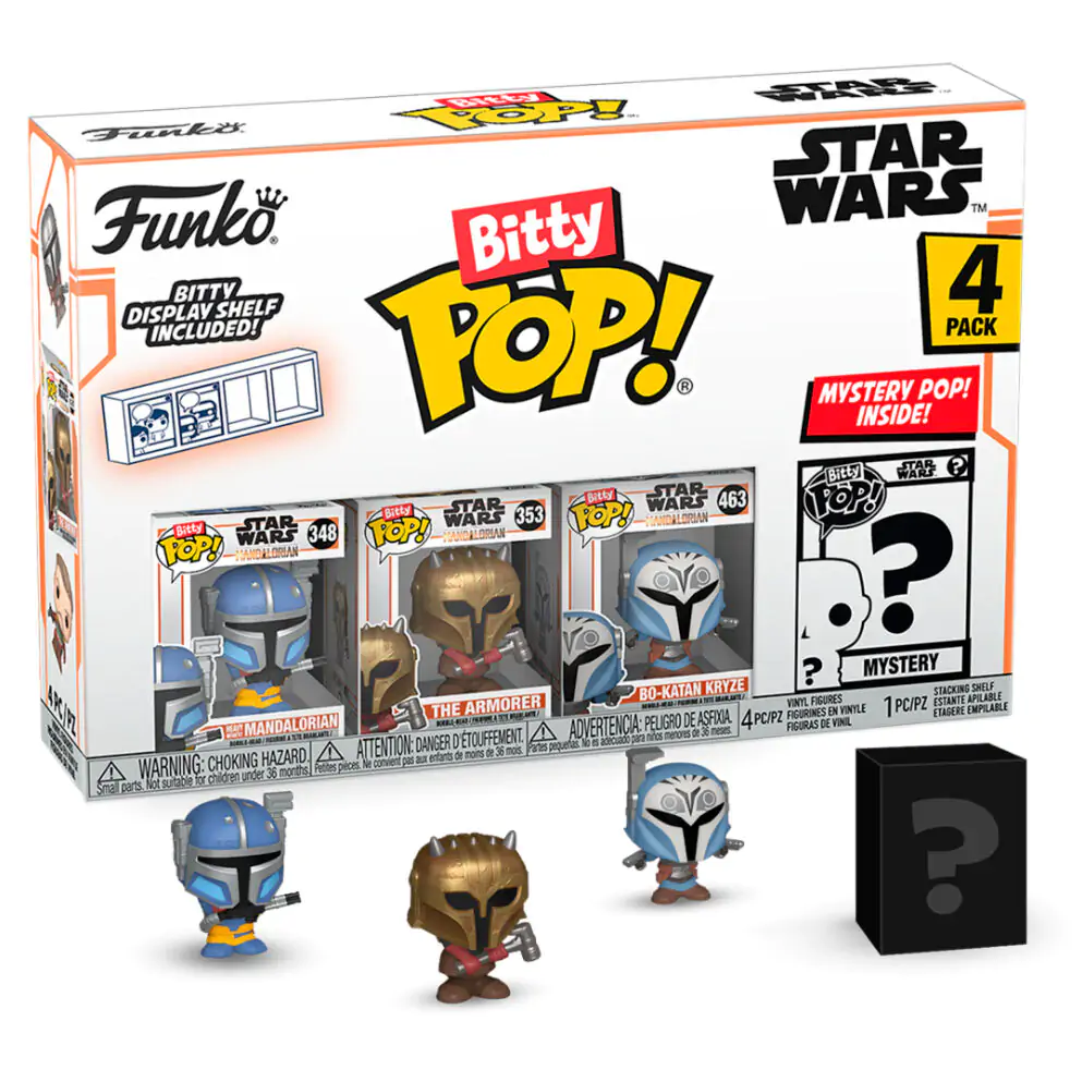 Blister 4 figurki Bitty POP Star Wars Mandalorian Heavy Mandalorian zdjęcie produktu